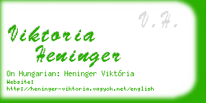 viktoria heninger business card